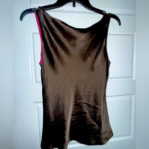 Lafayette 148 sz. 2 Small Georgette Double Bias Reversible Silk Tank Top$498